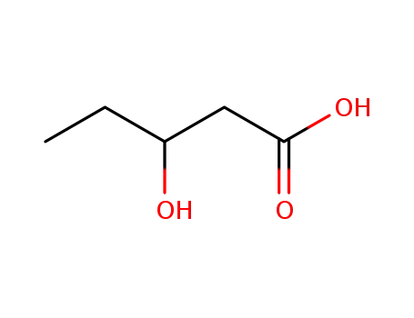 Molecular Structure of 10237-77-1 (3-HYDROXYPENTANOIC ACID)