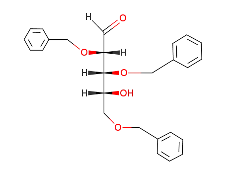 Molecular Structure of 37776-25-3 (2,3,5-TRI-O-BENZYL-D-ARABINOFURANOSE)
