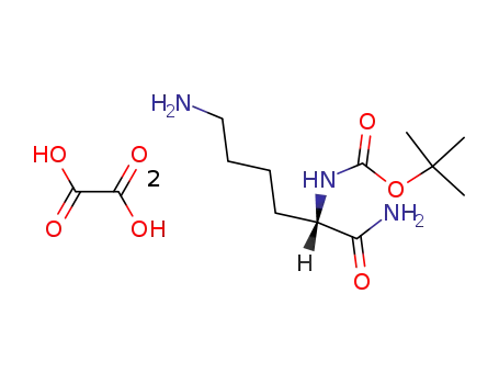Molecular Structure of 85535-53-1 (Boc-Lys-NH<sub>2</sub> hemioxalate)