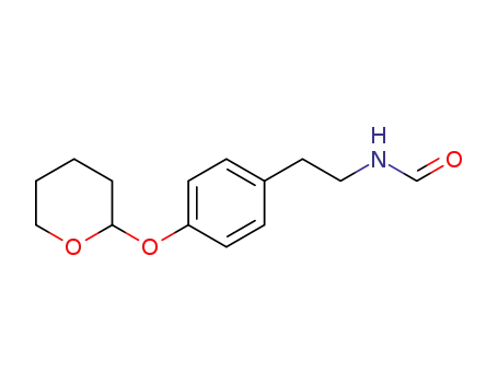 Molecular Structure of 1521270-08-5 (N-{2-[4-(tetrahydro-2H-pyran-2-yloxy)phenyl]ethyl}formamide)