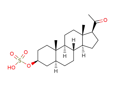 Molecular Structure of 7730-00-9 (3-Hydroxypregnan-3-one 3-sulfate)