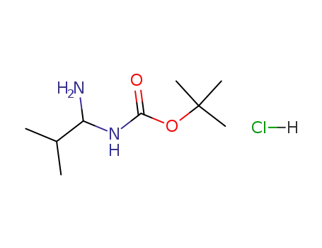 Molecular Structure of 78497-71-9 (N-(1-aminoisobityl)carbamic acid tert-butyl ester hydrochloride)