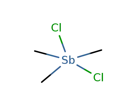 Molecular Structure of 13059-67-1 (TRIMETHYLANTIMONY(V) DICHLORIDE  96)