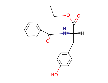 Molecular Structure of 3483-82-7 (Ethyl N-benzoyl-L-tyrosinate)