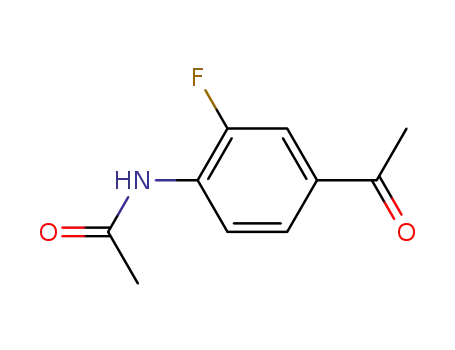 Molecular Structure of 85117-88-0 (Acetamide,N-(4-acetyl-2-fluorophenyl)-)