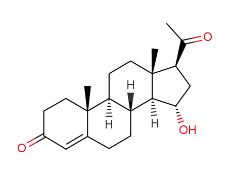 Molecular Structure of 600-73-7 (15α-Hydroxyprogesterone)
