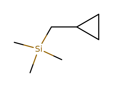 Molecular Structure of 931-82-8 (Silane, (cyclopropylmethyl)trimethyl-)