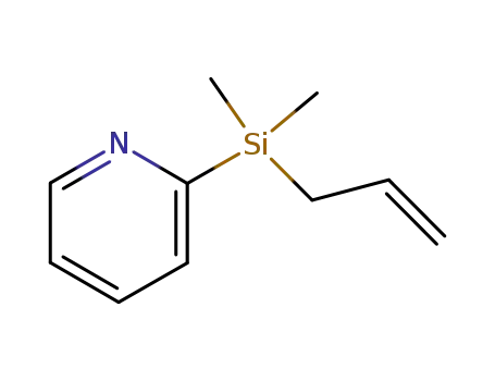 Molecular Structure of 118722-54-6 (2-(ALLYLDIMETHYLSILYL)PYRIDINE, 90%)