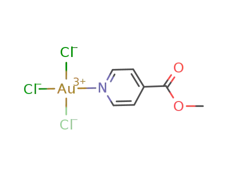 Molecular Structure of 129915-44-2 (trichloro(methyl isonicotinate)gold(III))
