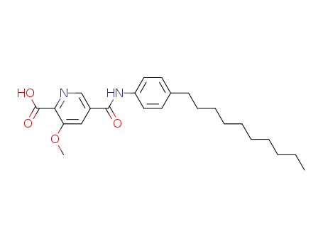Molecular Structure of 170622-26-1 (5-(((-4-n-decylphenyl)amino)carbonyl)-3-methoxypyridine-2-carboxylic acid)