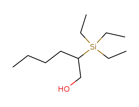 Molecular Structure of 152841-71-9 (2-Triethylsilanyl-hexan-1-ol)