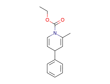Molecular Structure of 132819-55-7 (2-Methyl-4-phenyl-4H-pyridine-1-carboxylic acid ethyl ester)