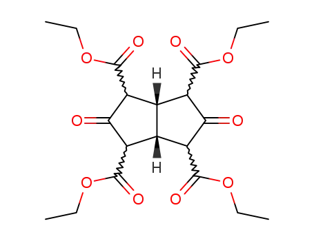 2,4,6,8-Tetrakis-aethoxycarbonyl-cis-bicyclo<3.3.0>octa-3,7-dion