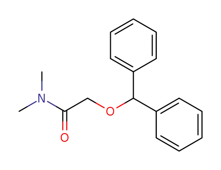 Molecular Structure of 41858-14-4 (2-(Diphenylmethoxy)-N,N-dimethylacetamid)