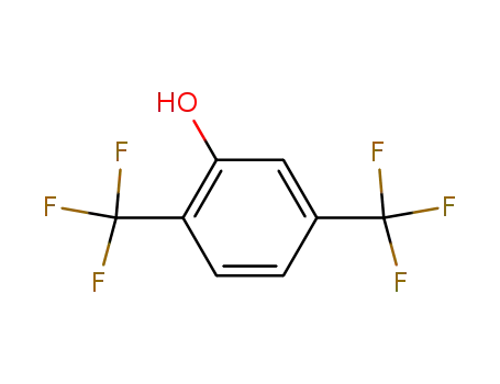 Molecular Structure of 779-88-4 (2,5-BIS(TRIFLUOROMETHYL)PHENOL)
