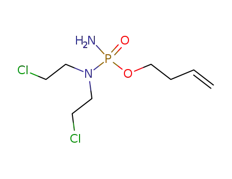 Molecular Structure of 39800-29-8 (O-(3-Butenyl)-N,N-bis(2-chloroethyl)phosphorodiamidate)