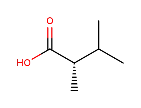 Molecular Structure of 15071-34-8 ((S)-2,3-Dimethylbutanoicacid)