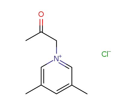 Molecular Structure of 129170-17-8 (1-acetonyl-3,5-dimethylpyridinium chloride)
