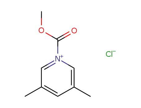Molecular Structure of 107820-42-8 (1-Methoxycarbonyl-3,5-dimethyl-pyridinium; chloride)