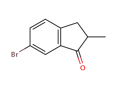 Molecular Structure of 176088-59-8 (6-Bromo-2-methyl-1-indanone)