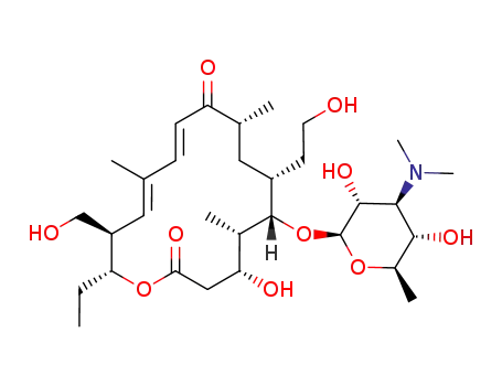 (11E,13E)-(4R,5S,6S,7R,9R,15R,16R)-6-((2R,3R,4S,5S,6R)-4-Dimethylamino-3,5-dihydroxy-6-methyl-tetrahydro-pyran-2-yloxy)-16-ethyl-4-hydroxy-7-(2-hydroxy-ethyl)-15-hydroxymethyl-5,9,13-trimethyl-oxacyclohexadeca-11,13-diene-2,10-dione