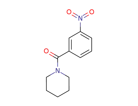 Molecular Structure of 26163-45-1 (Methanone,(3-nitrophenyl)-1-piperidinyl-)