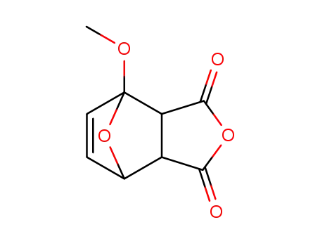Molecular Structure of 78136-34-2 (1-methoxy-7-oxa-norborn-5-ene-2,3-dicarboxylic acid-anhydride)