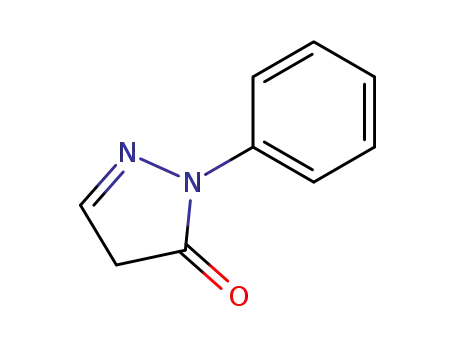 Molecular Structure of 876-92-6 (2-Phenyl-2H-pyrazole-3(4H)-one)