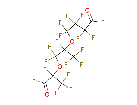 Molecular Structure of 69905-79-9 (Butanoyl fluoride,
4-[1-[difluoro[1,2,2,2-tetrafluoro-1-(fluorocarbonyl)ethoxy]methyl]-1,2,2,2
-tetrafluoroethoxy]-2,2,3,3,4,4-hexafluoro-)