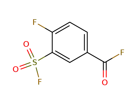 Molecular Structure of 127986-80-5 (4-fluoro-3-(fluorosulfonyl)benzoyl fluoride)