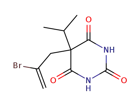 Molecular Structure of 545-93-7 (5-(2-bromoallyl)-5-isopropylbarbituric acid)