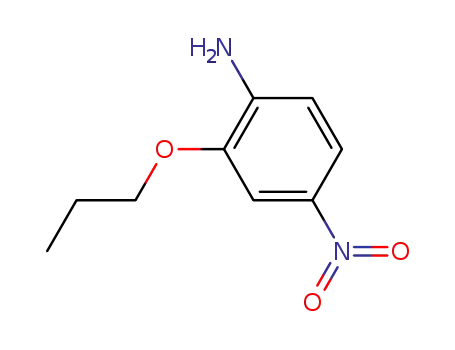 Molecular Structure of 105168-92-1 (4-NITRO-2-PROPOXY-PHENYLAMINE)