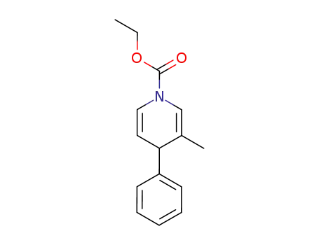 Molecular Structure of 132819-56-8 (3-Methyl-4-phenyl-4H-pyridine-1-carboxylic acid ethyl ester)