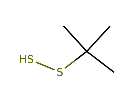 Molecular Structure of 68409-52-9 (tert-butyl hydrodisulfide)
