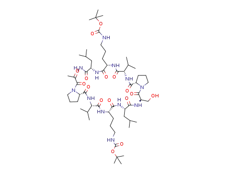 Molecular Structure of 82156-00-1 (C<sub>58</sub>H<sub>100</sub>N<sub>12</sub>O<sub>16</sub>)
