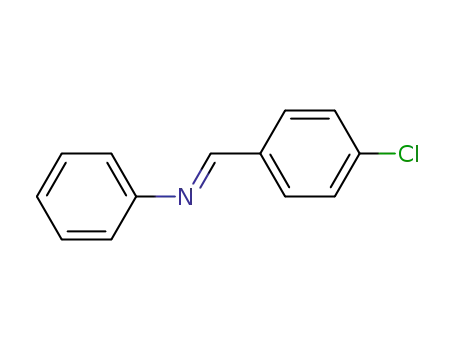 Molecular Structure of 1613-95-2 (Benzenamine, N-[(4-chlorophenyl)methylene]-, (E)-)