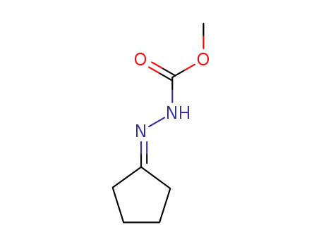 Molecular Structure of 14702-41-1 (2-Cyclopentylidenehydrazine-1-carboxylic acid methyl ester)