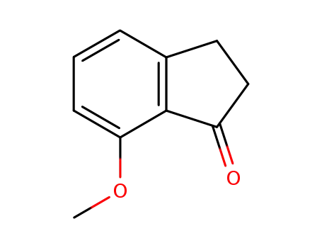 Molecular Structure of 34985-41-6 (7-METHOXY-1-INDANONE  97)