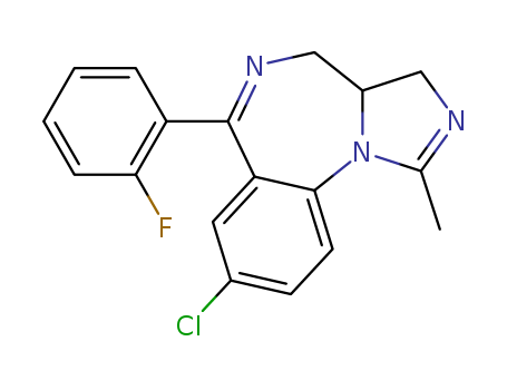 8-chloro-6-(2-fluorophenyl)-3a,4-dihydro-1 -methyl-3H-Imidazo[1,5-a][1,4]benzodiazepine