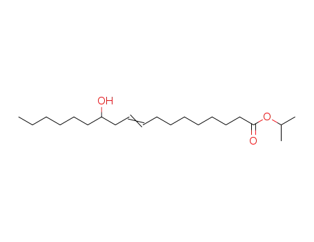 Molecular Structure of 71685-99-9 (isopropyl (R)-12-hydroxyoleate)