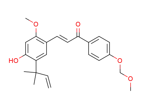 4-Hydroxy-2-methoxy-4'-(methoxymethoxy)-5-(α,α-dimethylallyl)chalcone