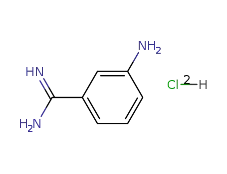 Molecular Structure of 37132-68-6 (3-AMINOBENZAMIDINE DIHYDROCHLORIDE HYDRATE)