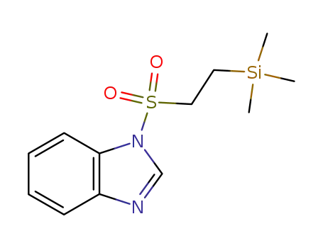 Molecular Structure of 106018-92-2 (1H-Benzimidazole, 1-[[2-(trimethylsilyl)ethyl]sulfonyl]-)