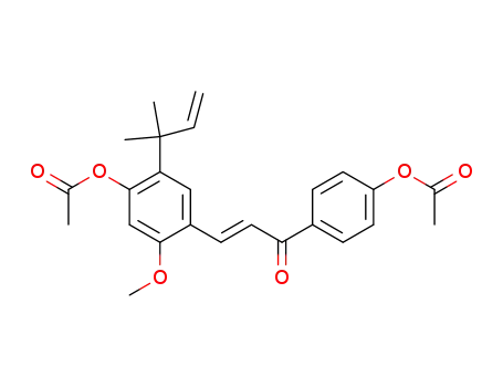 4,4'-diacetoxy-2-methoxy-5-(α,α-dimethylallyl)chalkone