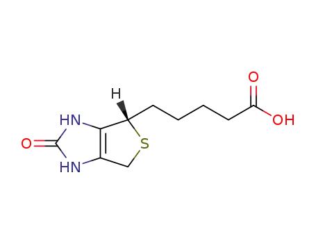 Molecular Structure of 61379-21-3 (1H-Thieno[3,4-d]imidazole-4-pentanoic acid, 2,3,4,6-tetrahydro-2-oxo-,
(S)-)
