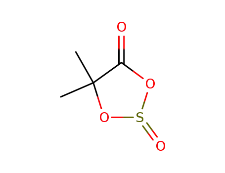 Molecular Structure of 2852-00-8 (5,5-dimethyl-2-oxo-2λ<sup>4</sup>-[1,3,2]dioxathiolan-4-one)