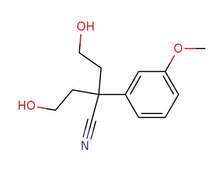 4-hydroxy-2-(2-hydroxyethyl)-2-(3-methoxyphenyl)butanenitrile