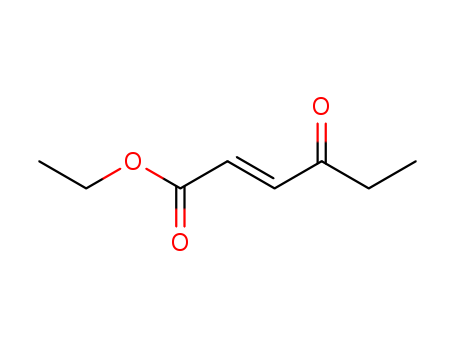 Molecular Structure of 118346-83-1 (2-Hexenoic acid, 4-oxo-, ethyl ester, (2E)-)
