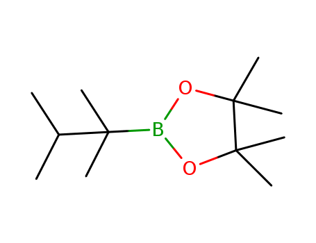 Molecular Structure of 99810-79-4 (1,3,2-Dioxaborolane, 4,4,5,5-tetramethyl-2-(1,1,2-trimethylpropyl)-)