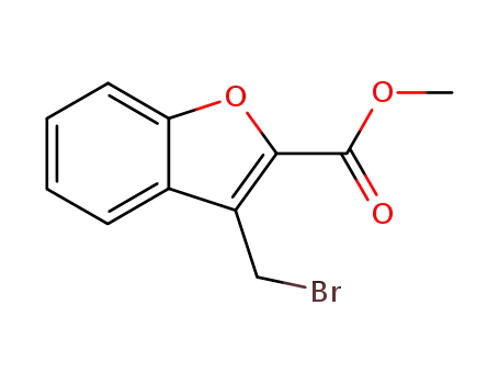 Molecular Structure of 58763-73-8 (methyl 3-(bromomethyl)-2-benzofurancarboxylate)